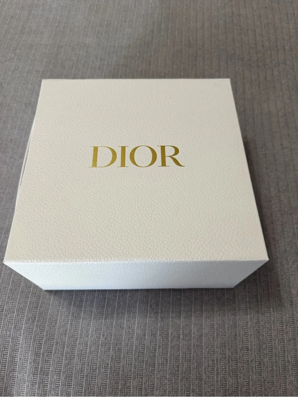 Dior White Box with Gold Logo Centered new